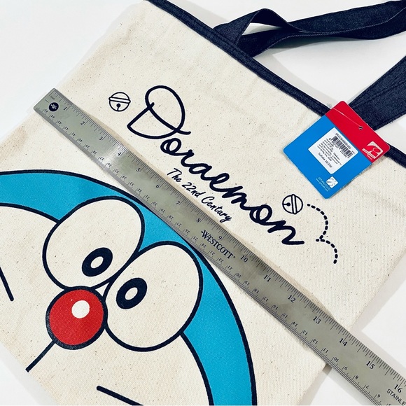 Doraemon Bags Doraemon Canvas Bag Zipper Shoulder Bag Japanese Manga Robotic Blue Cat New